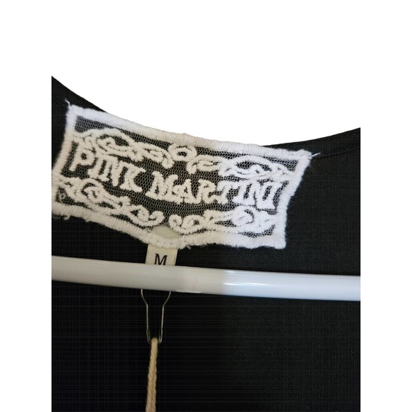 Pink Martini Collection sleeveless Summer Jumpsuit. Bkack Size Medium - Picture 3 of 5